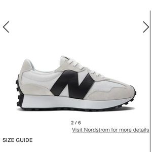 Woman’s new balance 327 size 8.5 sea salt white and black